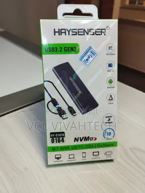Haysenser M.2 Nvme SSD Enclosure- Hy-S107a