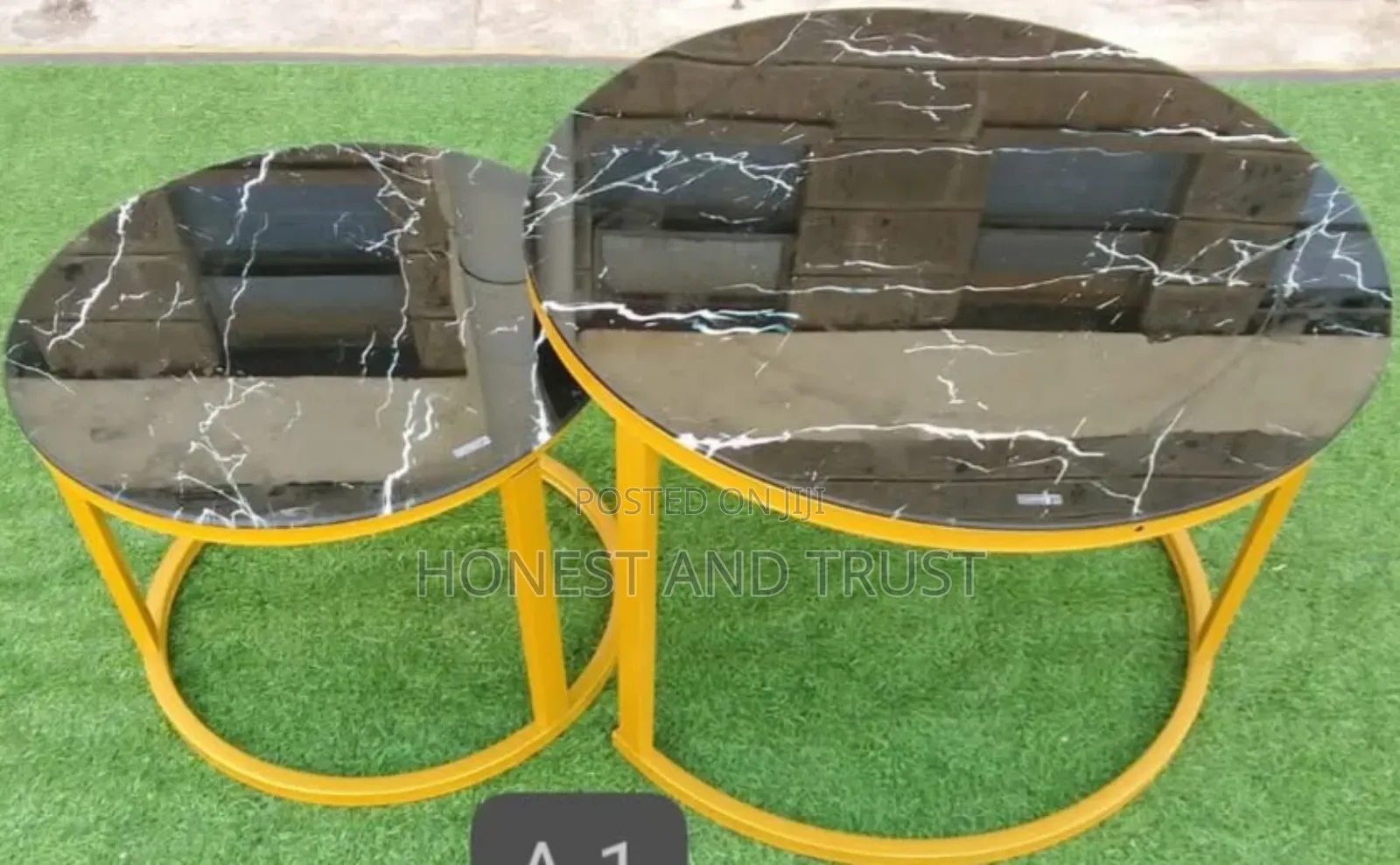 2 in 1 Marble Nesting Table