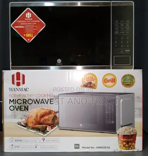Silver Hanmac 20l Digital Plus Grill Microwave 3yrs Warranty