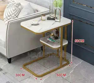 White /Gold High Quality Side Table