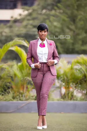 Women Pink Trouser Suit