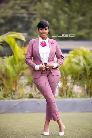 Women Pink Trouser Suit