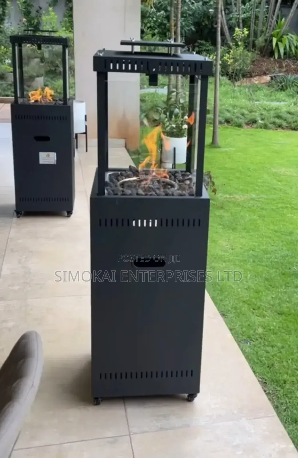 Short Stand Patio Heater - Fire Pit