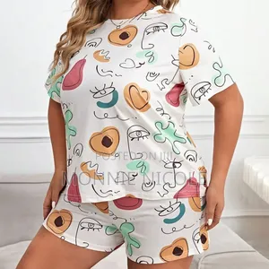 Plus Size Stylish Pajama Shorts