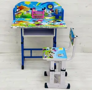Kid's Furniture: Home Children Set With Mickey Print -Blue