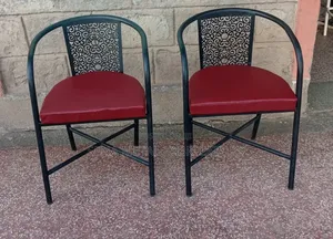 Modern Restaurant Dining Chairs Are Maroon in Colour