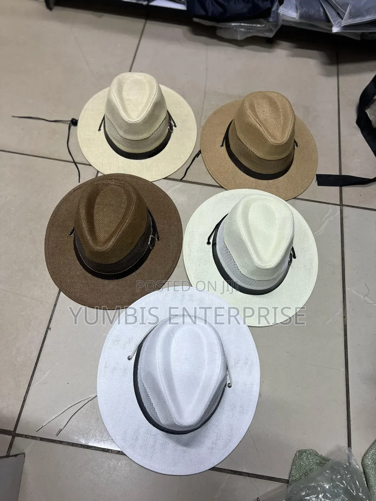 Men's White  Panama Straw Sun Hats at 800