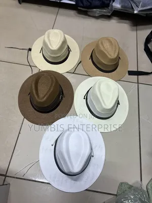 Men's White  Panama Straw Sun Hats at 800