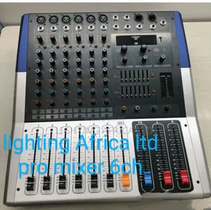 6ch Pro Powered Mixer With Usb/Bluetooth 1000w