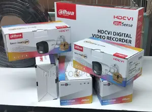 4 Cameras Complete Kit With 4 Coloured Dahua
