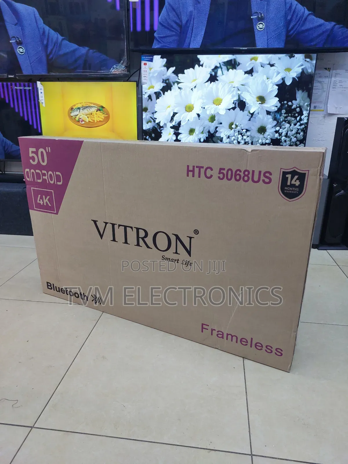 Vitron 50 Inch Frameless Uhd Bluetooth Smart Android Tv
