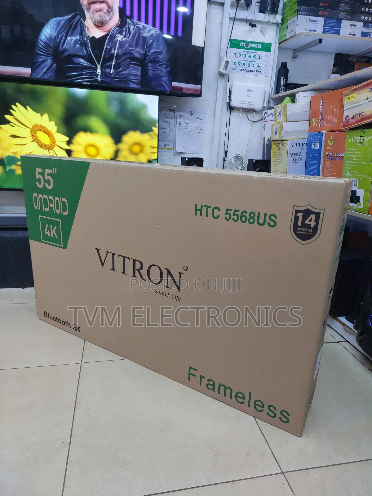 Vitron 55 Inch Frameless Smart Android Led Tv