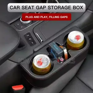 Car Gap Cup Holder With Leather Finish