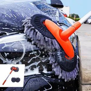 Double Headed Car Cleaning Mop With Long Handle