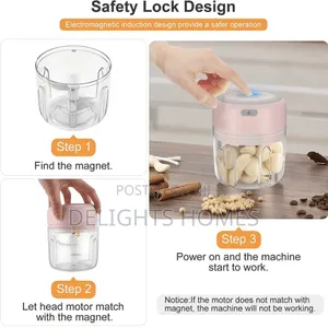 Rechargabke 250ml Picadora Chopper