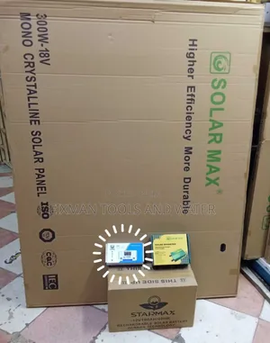 Complete High Power Solar System 300 Watts + Battery