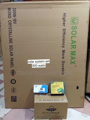 Full Package Solar System Set 300 Watts And Gel Battery