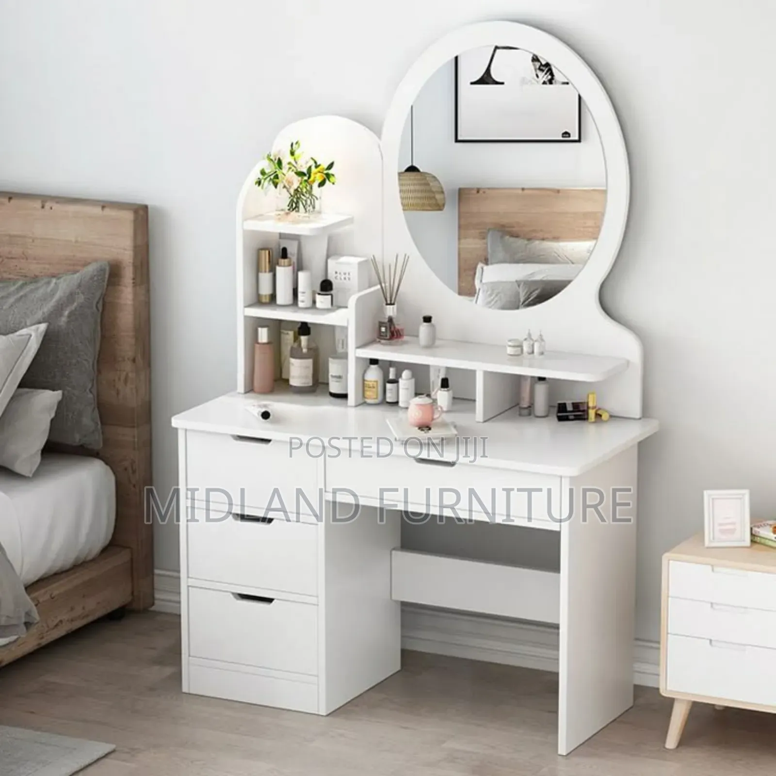 Dressing Table Vanity With Stool