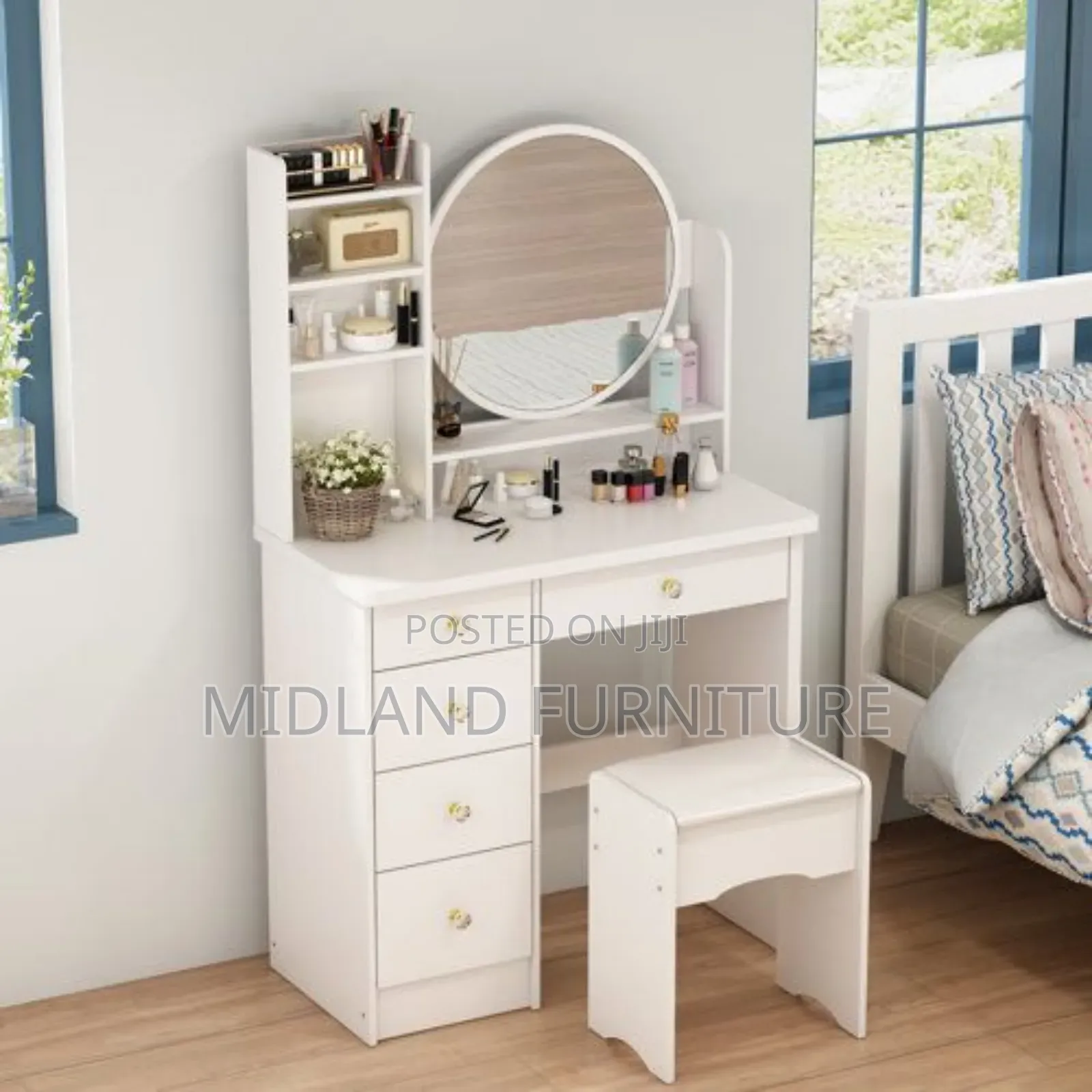 Dressing Table Vanity With Stool