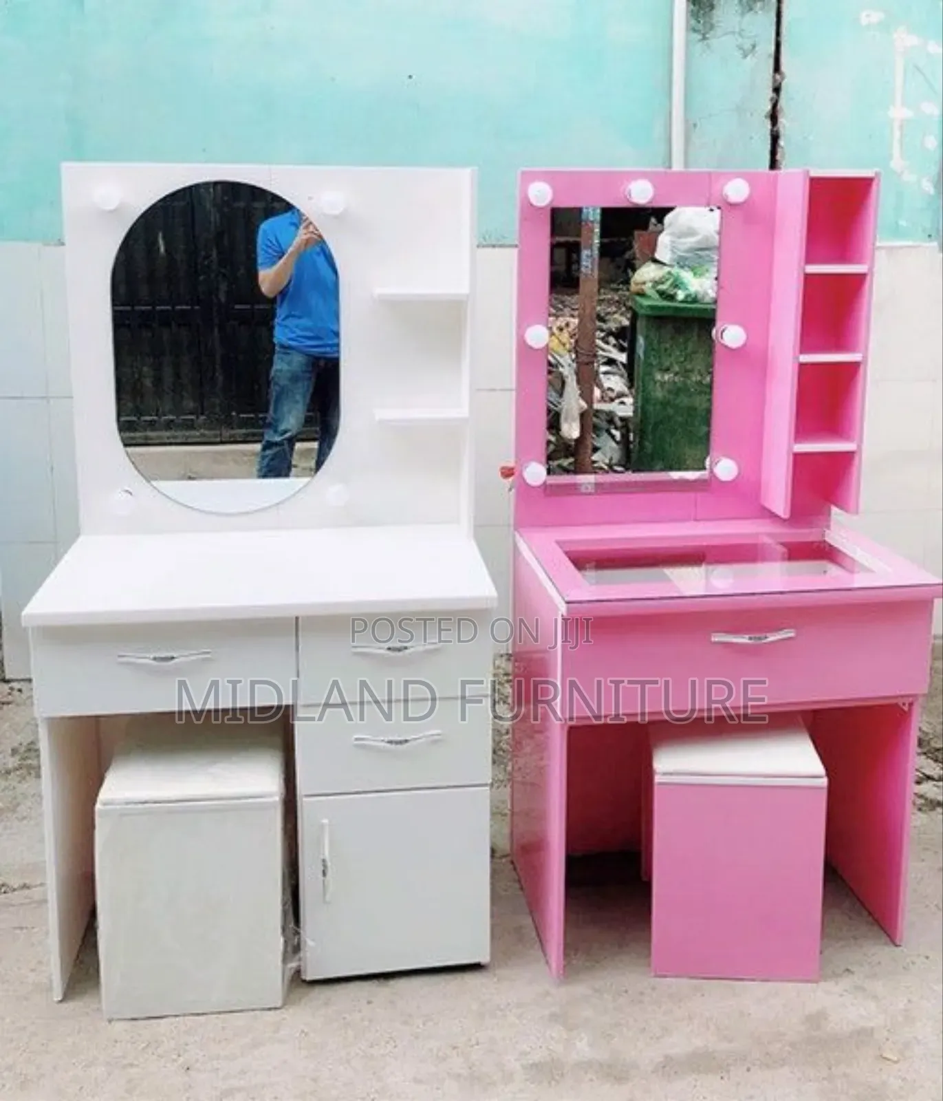 Dressing Table Vanity With Stool