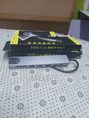 8 in 1 Type-C Usb Hub Aluminum Alloy Multi Function Adapter