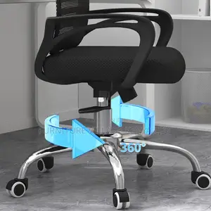 Office Chair: Ergonomically Designed Solid Back Mesh Chair