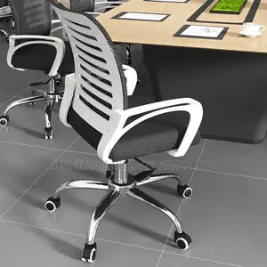 Office Chair: Ergonomically Designed Solid Back Mesh Chair