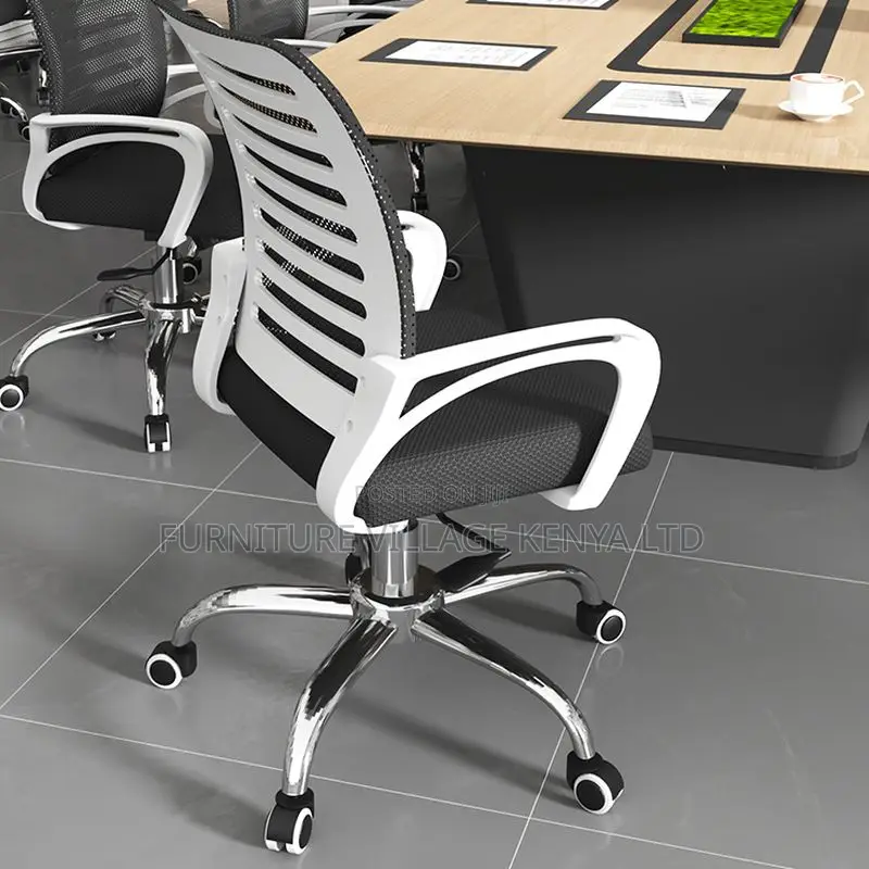Office Chair: Ergonomically Designed Solid Back Mesh Chair
