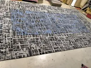 Blue/Grey Matrix Carpet Tiles
