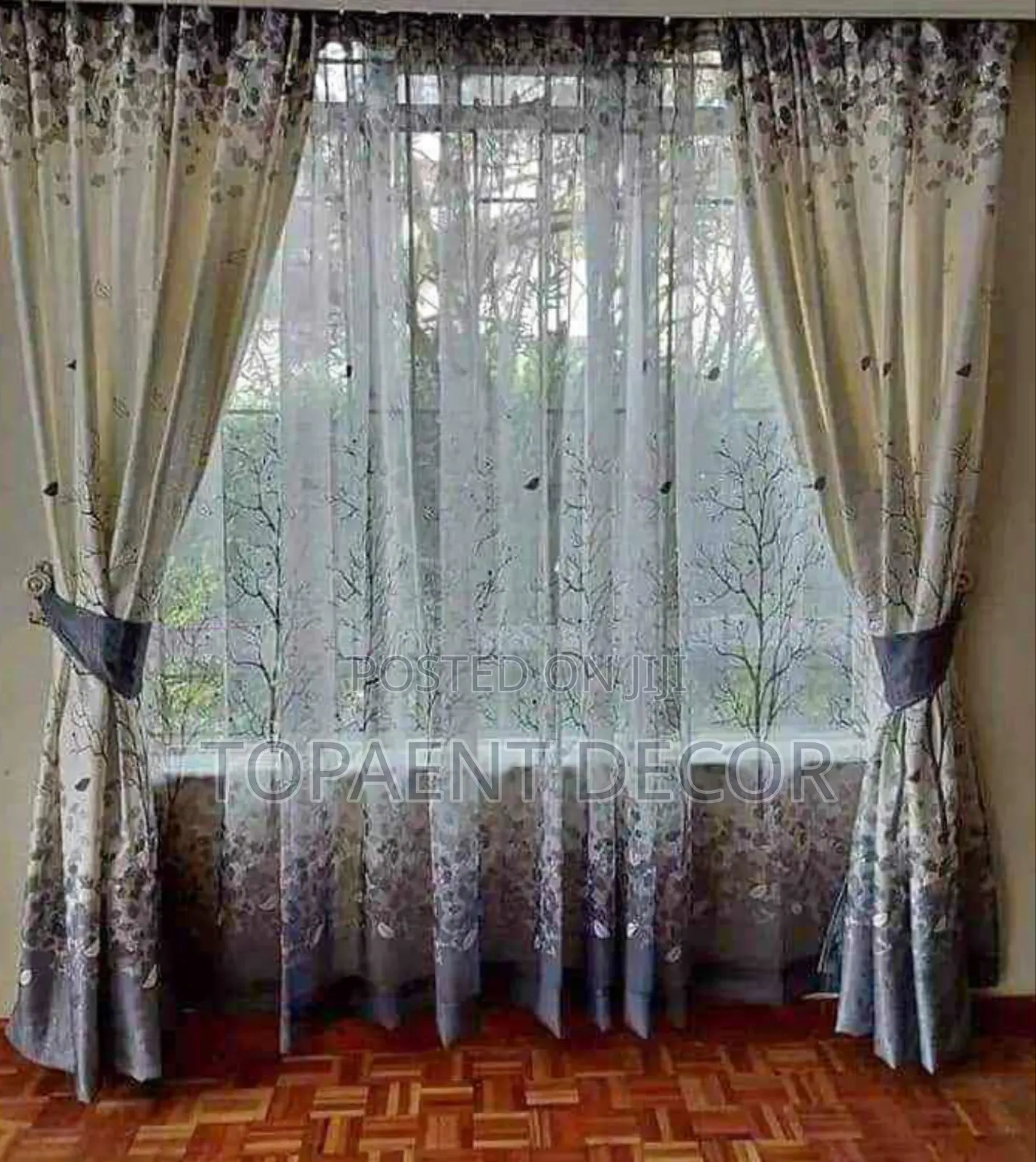 Flowered Curtains and Sheers for Windows and Doors