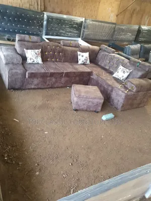 6seater L Shaped With Normal Cushion