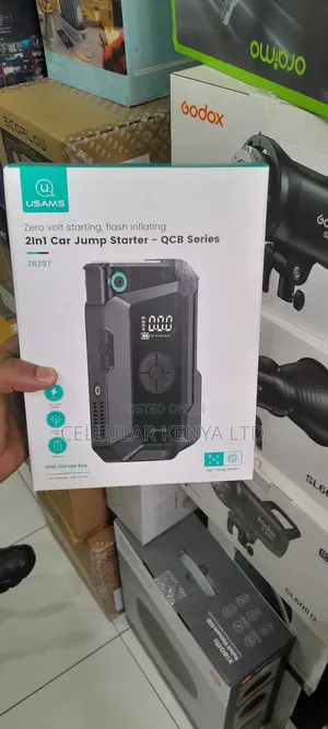 Usams Zb287 2 in 1 Car Jump 8000mah Car Jump Starter
