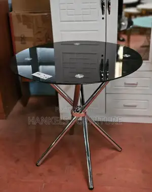 Magnificent Black Glass Top Table