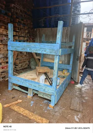 Light Blue Double Decker Bed