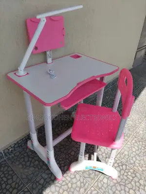 Kids Study Table With Rechargeable Lamp