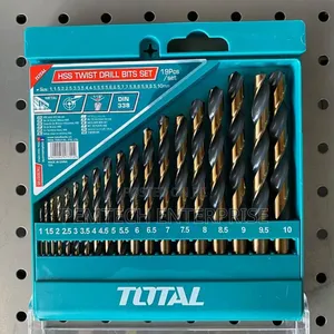 Total 19-Piece HSS Metal Drill Bit Set 1-10mm Tacsd0195