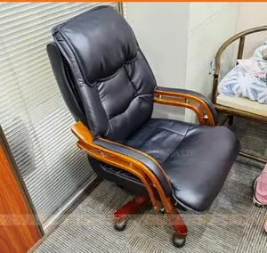 Office Chair: Refined Contemporary Leadership Arm Chair