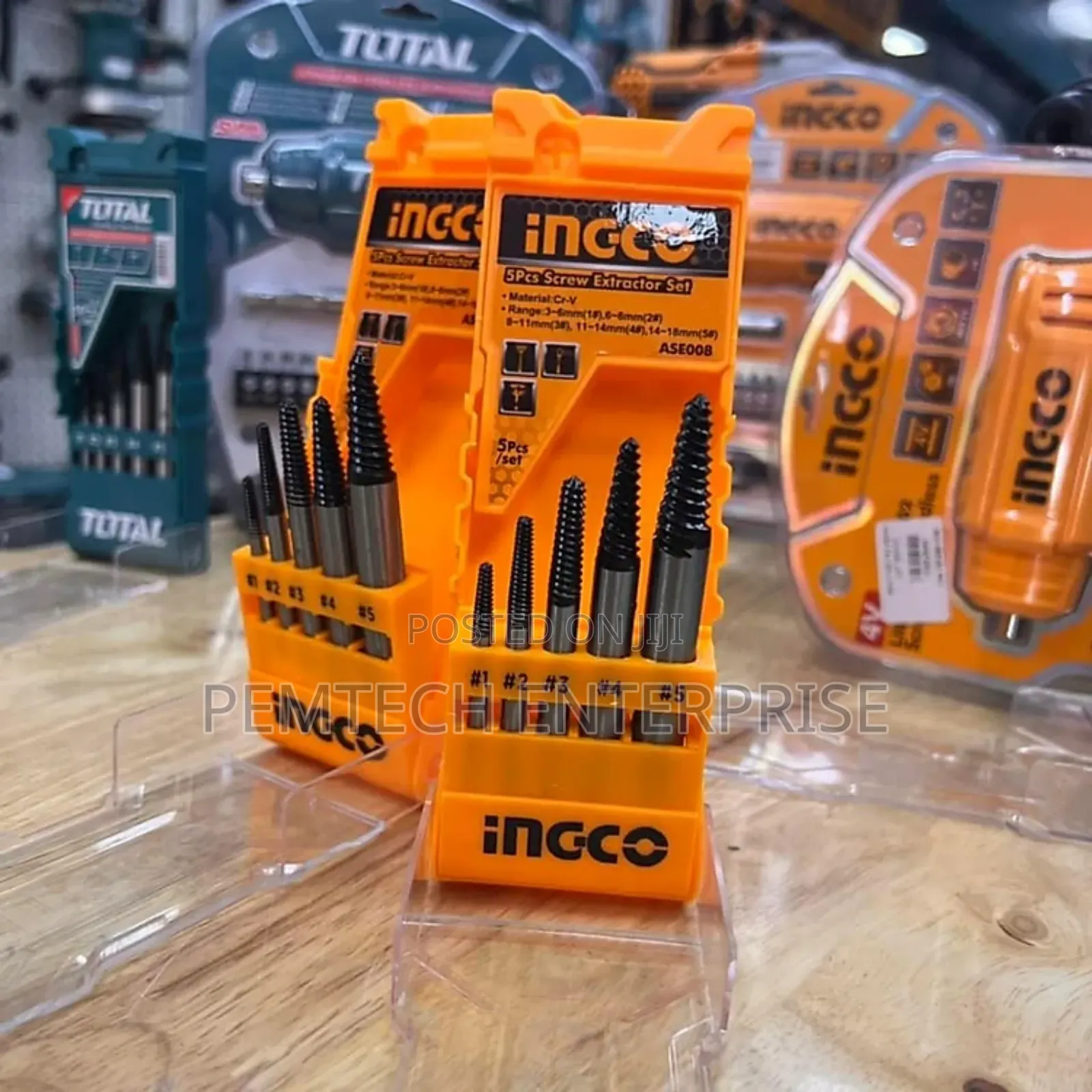 5pcs Ingco Screw Extractor Set