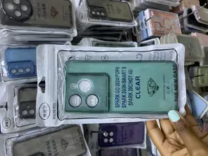 Funkyfits Green Clear Case for Tecno Spark Go Transparent