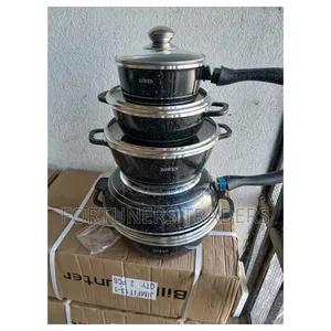 Nonstick Pots 11pcs With Glass Lid
