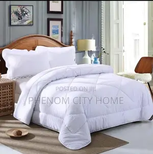 Pure Cotton White Tc Duvet Set