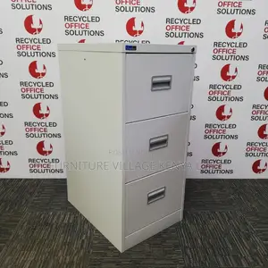 Cabinet:3-Section Steel Filing Unit in Steel for Office