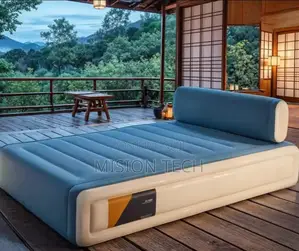 Big Size 203*152*46 Cm 5*6 Inflatable Air Bed With Head Rest