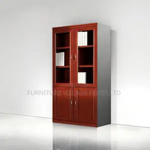 Cabinets:2-Door Mahogany Open Storage Display Unit