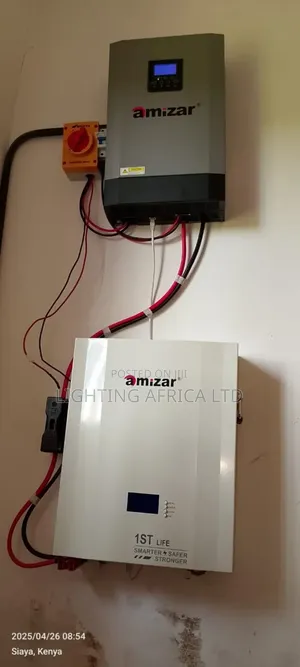 Amizar 5.12kwh Lithium Kit + 5.5kva Inverter+(6)650w Solar