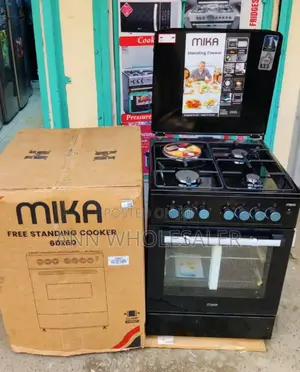 Mika 3+1 60 by 60 Standing Cooker, ,Full Black
Mst6060u31ebl