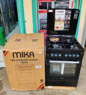 Button Ignition 3+1 Mika Gas Cooker All Black