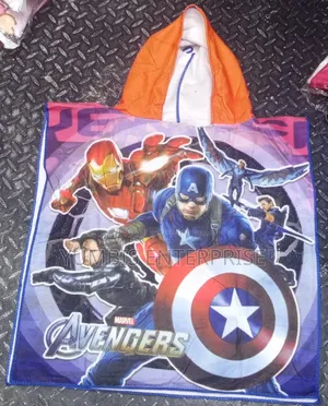 Cartoon Characters Kids Hooded Towels