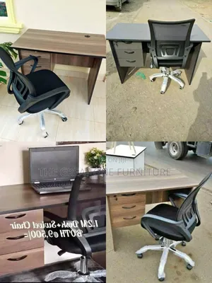 New Modern 1m Office Desk With Mesh Chair Fc5td
