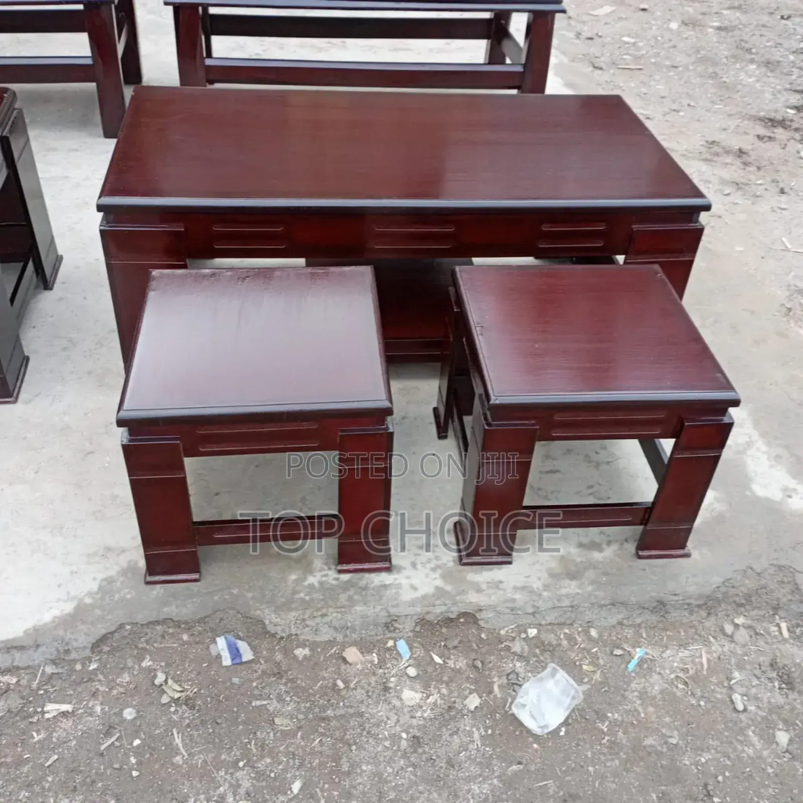 Coffee Table With Side Stools